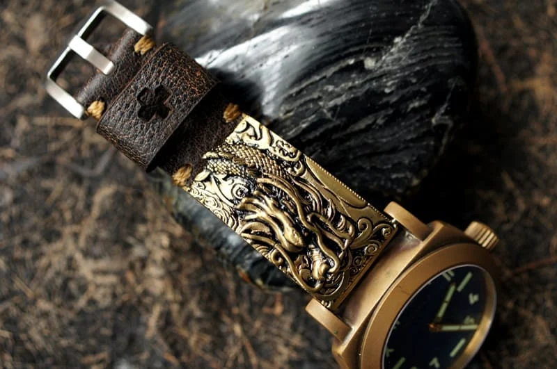 Dragon Bronze Pendants Strap ( 2pieces) for Panerai or Apple Watch 1 and 2 – image 7